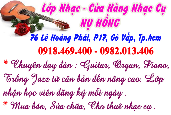 Đăng ký học đàn piano tại lớp nhạc Nụ Hồng Gò Vấp